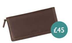 Antique Leather Travel Wallet